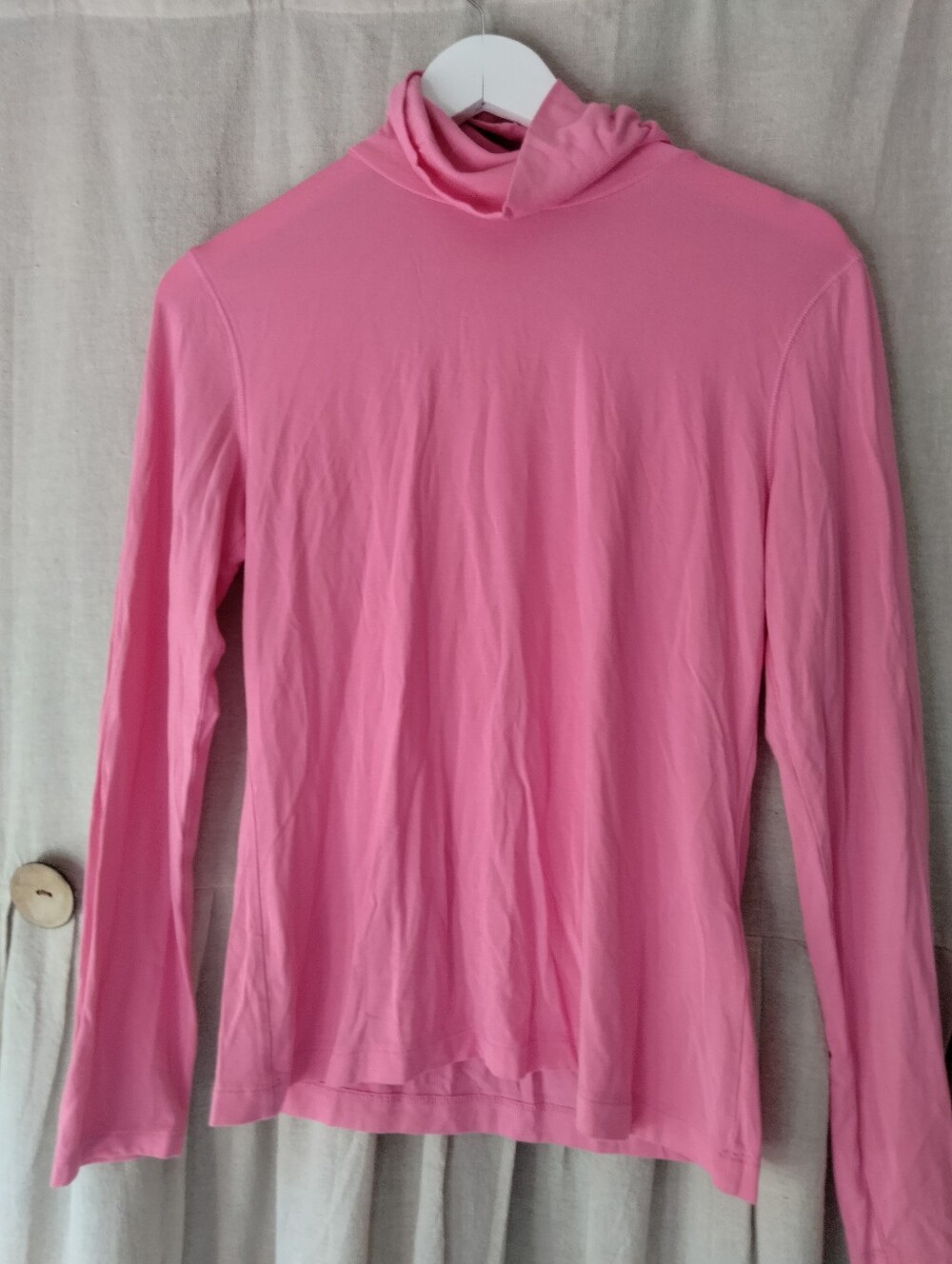 Bright Pink Turtleneck